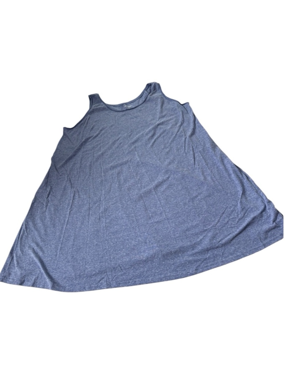 Joe Fresh 3X Heather blue tank top sleeveless summer casual plus size neutral